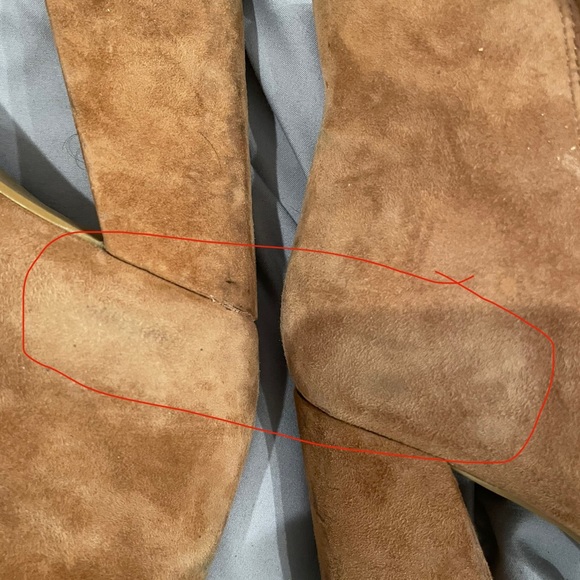 Cognac Brown Real Suede Ankle Boot / Booties - Picture 7 of 9